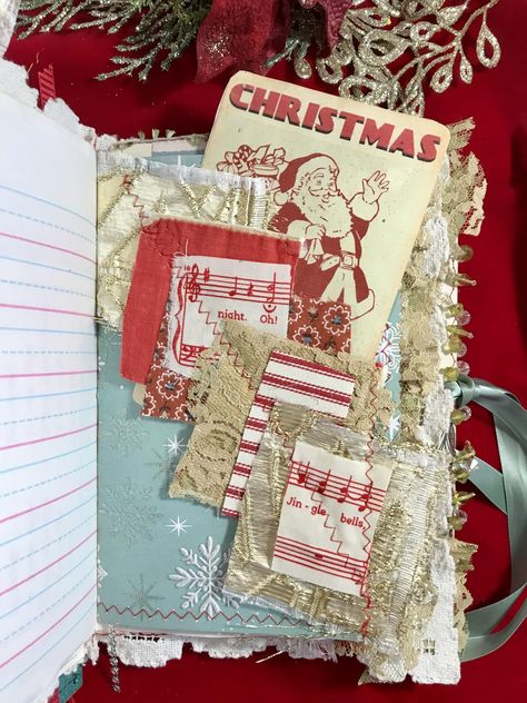 Around the Christmas Tree Junk Journal - Glitter & Glam Christmas Junk Journal Ideas, Christmas Journaling, Christmas Journals, Journal Images, Christmas Tree Images, Christmas Junk Journal, Journal Embellishments, Tree Tags, Christmas Ephemera