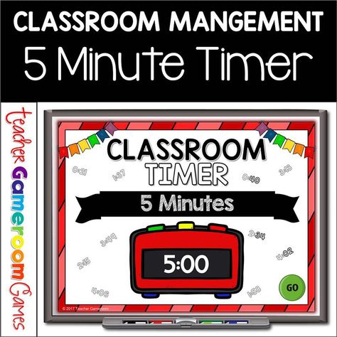 New Product: 5-Minute Timer. Get your 5-minute timer. Includes a play, pause, and reset button. Great for PC and MAC. Get yours by clicking the link in my profile: http://bit.ly/2yr5RIB 5 Minute Timer, Promethean Board, Classroom Timer, Pause Button, Reset Button, Smart Board, Brain Breaks, Microsoft Powerpoint, User Guide