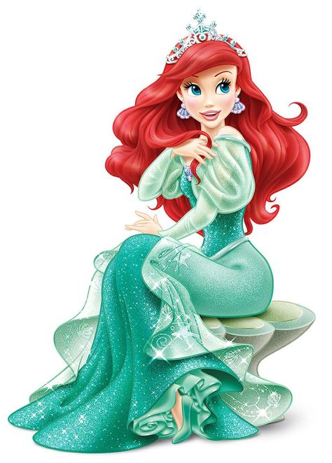 De princesas y diseñadores                                                                                                                                                                                 Más Princesa Ariel Disney, Ariel Pictures, Disney Babies, Animation Disney, Ariel Disney, Images Disney, Disney Princess Ariel, Disney Images, Disney Ariel