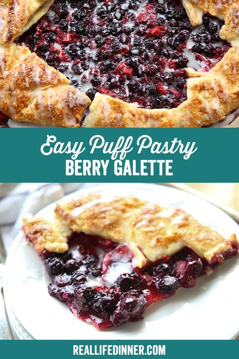 Berry Galette Recipe, Berry Galette, Making Pies, Lattice Crust, Puff Pastry Desserts, Tiramisu Dessert, Easy Puff Pastry, Galette Recipe, Blueberry Desserts