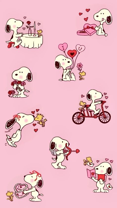 Valentines Day Cute Wallpaper, Tweety Bird Valentines Day, Cute Wallpapers Valentines, Snoopy Christmas Pink, Valentine Ipad Wallpaper, Pink Snoopy Christmas Wallpaper, Red Snoopy Wallpaper, Ipad Wallpaper Valentine Backgrounds, Cute Wallpapers Valentines Day