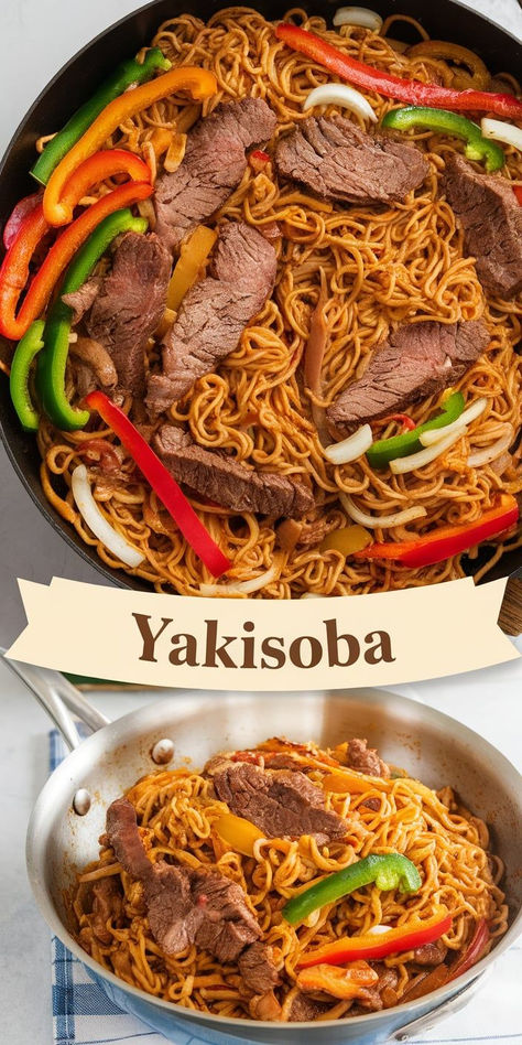 Savor the bold flavors of Yakisoba! This classic Japanese stir-fried noodle dish is packed with tender vegetables and your favorite protein, all tossed in a tangy, savory sauce. Yakisoba Recipe, Noodles Vegetables, Fried Noodle, Noodle Dish, Savory Sauce, Noodle Dishes, Family Favorites, Easy Dinner Recipes, Easy Dinner