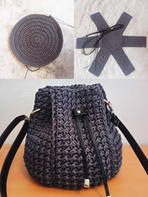 Tote Crochet, Keychain Crochet, Crochet Bag Pattern Free, Bag Pattern Free, Crochet Handbag, Crochet Handbags Patterns, Crochet Decoration, Haken Baby, Handbag Pattern