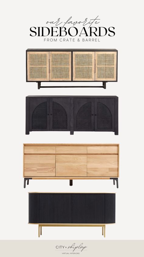 Crate And Barrel Sideboard, Black Wood Sideboard, Wood Sideboard, Sitting Room, Black Wood, Geneva, Crate And Barrel, Sideboard, Front Door