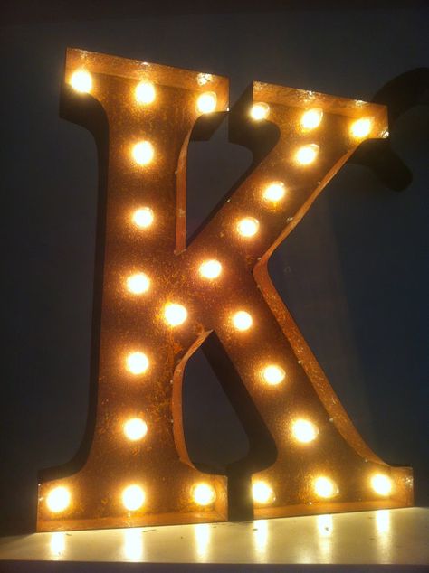 Vintage marquee lights Vintage Marquee Lights, Midsummer Nights Dream Wedding, Lighted Marquee Letters, The Letter K, Vintage Marquee, Marquee Lights, Everyday Art, Marquee Letters, Graphic Design Photography