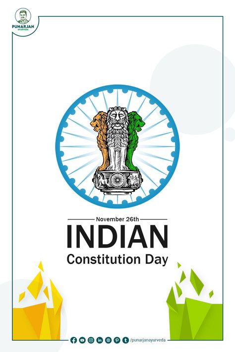 Indian Constitution Articles Chart, Constitution Day Poster, Happy Constitution Day, Indian Constitution Day, Ayurveda Hospital, Hindi Calligraphy, International Days, Social Studies Notebook, India Poster