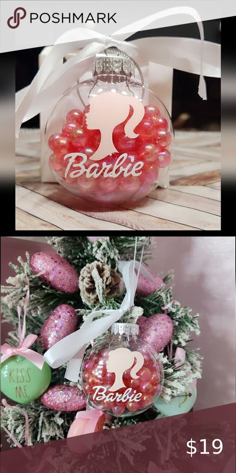 FIRM PRICE New personalized Barbie ornament Diy Barbie Ornaments, Barbie Ornaments Diy, Barbie Christmas Tree, Barbie Ornaments, Barbie Christmas Ornaments, Barbie Christmas, Holiday Boutique, Barbie Core, Ornament Diy