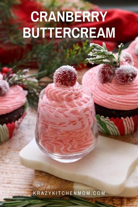 Cranberry Buttercream, Cranberry Butter, Chocolate And Vanilla Cake, Orange Buttercream, Holiday Sugar Cookies, Food Decorating, Cake Frosting Recipe, Icing Frosting, Buttercream Frosting Recipe