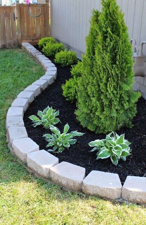 (10) Pinterest Small Front Gardens, Cheap Landscaping Ideas, Front Garden Landscape, Small Front Yard Landscaping, Easy Landscaping, Front Landscaping, Walled Garden, Landscape Designs, Home Landscaping