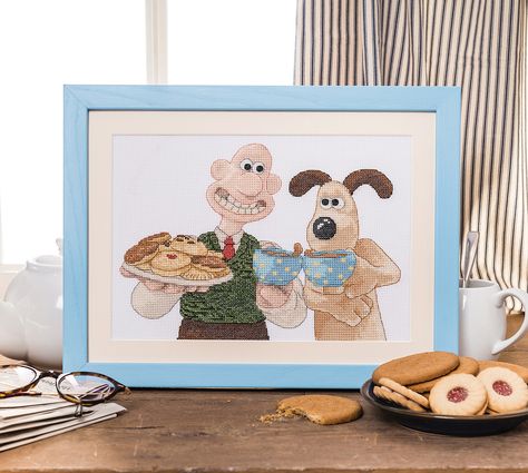 Wallace and Gromit A Grand Day In Cross Stitch Crazy Issue 229 June 2017 Zinio Saved Wallace And Gromit, Stitch Character, Knitwear Design, Cross Stitch Patterns, Stitch Patterns, Needlework, Art Projects, Cross Stitch, Teddy Bear