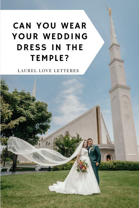 If you’re preparing for your temple sealing, you likely have many questions. Can you wear your wedding dress in the temple, and do you need a temple dress? You may have heard conflicting information. So today, we’ll break it down for you. Bride and groom pose in front of the Lima Peru Temple of The Church of Jesus Christ of Latter-day Saints. #templesealing #templewedding #templedress #modestweddingdress #ldstemple #ldstemplewedding #limaperutemple Lds Temple Wedding Dress, Temple Wedding Dresses, Temple Sealing, Temple Marriage, Groom Pose, Lds Temples Wedding, Temple Dress, Wedding Schedule, Temple Wedding