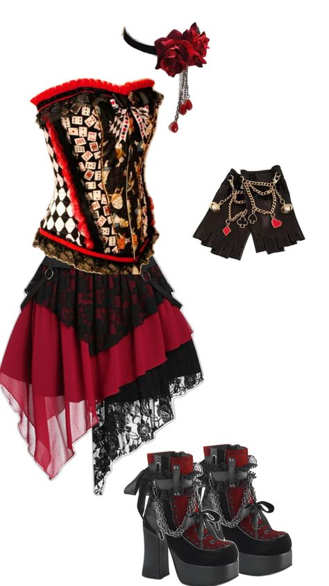 Queen Of Heart, Dancing Outfit, Queen Of Hearts, Dance Outfits, Dancing, Queen, Halloween