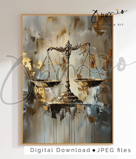 Scales of Justice Art Print, Legal Office Decor, Modern Law Decor, Attorney Gift, Justice Scale Artwork, Attorney Office Decor, Printable - Etsy Pakistan Female Lawyer Office Decor, Scales Of Justice Art, Attorney Office Decor, Attorney Office, Legal Office, Lawyer Office Decor, Justice Art, Justice Scale, Office Decor Modern