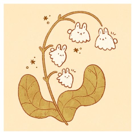 Tiny flowers 🐇🌱 . . . #illustration #artistsofig #cuteart #bunnies #cottagecoreaesthetic #floralart #kawaiiart Fluffy Bunny Drawing, Cute Bunny Drawing Simple, Bunny Doodles, Cute Rabbit Drawing, Cute Bunny Illustration, Bunny Doodle, Chibi Bunny, Creature Creation, Bunny Illustration