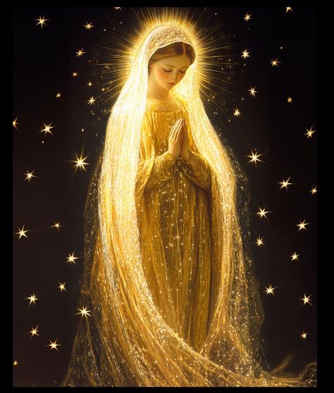 🌟 **"Star of Heaven" - Virgin Mary Digital Download** 🌟 Elevate your space with the divine beauty of our latest digital download, "Star of Heaven." This stunning 16 x 20 image features the Virgin Mary cloaked in radiant starlight, a vision perfect for prayer and meditation. 🌌 This Mixed Media painting, enhanced with AI technology, brings a celestial touch to your home. Ideal for your prayer or meditation room, it's designed to inspire and uplift. ✨🕊️ 📥 **Instant Access Get your high-quality Heavenly Angels Art, Virgin Mary Art, Mother Mary Images, Spiritual Paintings, Images Of Mary, Divine Beauty, Mama Mary, Jesus And Mary Pictures, Meditation Art