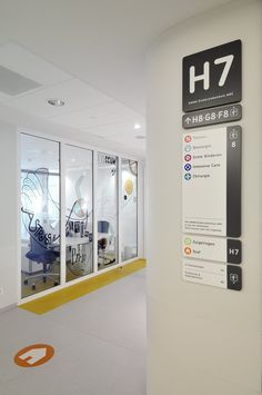 interior hospital signs - Google Search Hospital Signage, Creative Office Design, Hospital Signs, Wayfinding Signs, Directional Signage, Navigation Design, Wayfinding Design, Wayfinding System, Hospital Interior