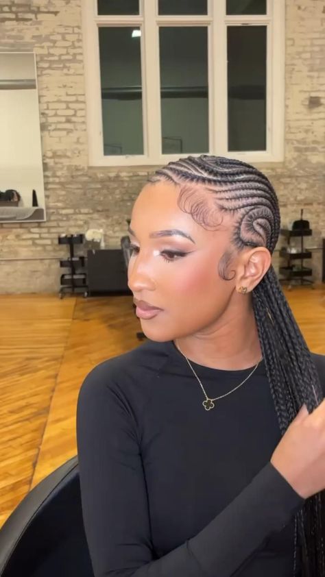 5 Chic Scarf Braided Hairstyles for a Polished Look All Back Hairstyle, Stylish Braids, Curly Hair Sew In, Cornrows Natural Hair, Cornrows Braids For Black Women, Chic Scarf, Braided Hairstyles For Black Women Cornrows, Big Box Braids Hairstyles, Feed In Braids Hairstyles