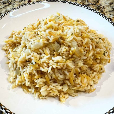 Instant Pot Rice Pilaf Instant Pot Rice Pilaf, Orzo Pilaf, Cavenders Greek Seasoning, Rice Sides, Instant Pot Rice, Pressure Luck, Ip Recipes, Aldi Meal Plan, Pot Food