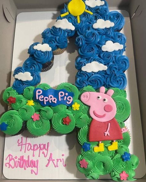 Peppa Party Decoration, Peppa Pig Themed Food, Peppa 3rd Birthday, Peppa Pig 4th Birthday Party, Peppa Pig Theme Cake, Peppa Pig Happy Birthday, Peppa Pig Birthday Party Ideas, Peppa Pig Birthday Decorations, Peppa Birthday