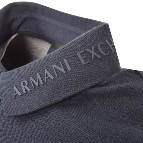 Polo Uniform, Armani Exchange Logo, Exchange Logo, Sweater Outfits Men, Armani Shirts, Mens Polo T Shirts, Polo Shirt Design, Shirt Logo Design, Polo Design