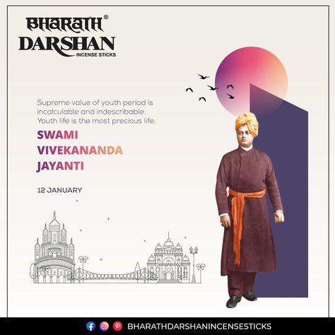 The future of a nation depends upon the youth of the country. Best wishes on National Youth Day to the young brains and minds of our Nation. . . . . #NationalYouthDay #SwamiVivekananda #yuvadiwas #swamivivekananda #youthday #youth #change #skills #india #education #happyyouthday #motivationalquotes #ramakrishnamath #thakur #swamivivekanandji National Youth Day Creative Ads, Swami Vivekananda Jayanti, Vivekananda Jayanti, National Youth Day, Carousel Design, Buddha Painting Canvas, Festival Post, Indian Flag Wallpaper, Banner Shapes