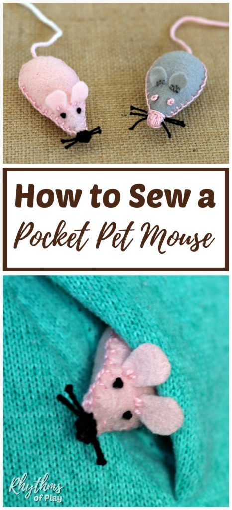 Pet Mouse, Beginning Sewing, Sewing Club, Easy Handmade Gifts, Pocket Pet, Sewing 101, Pet Mice, Felt Mouse, Beginner Sewing Projects Easy