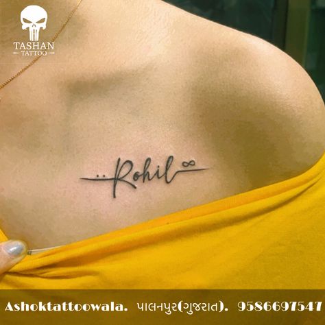 TashanTattoo
AshokTattooWala
S.20. Tirupati plaza
Opp. New bus stand
Near gd modi collage
Palanpur (gujrat)
9586697547
9687533310 Tattoo Designs For Husband Name, Husband Name Tattoos For Women Finger, Rohit Name Tattoo Design, Tattoo Ideas Female For Husband, Ronald Tattoo Name, Lovers Name Tattoo Ideas, Richard Tattoo Name, Husband Name Tattoo Ideas, Tattoo Ideas For Husbands Name