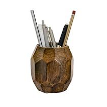 Home Office Accessories For Men, Desk Accessories For Men, Fancy Desk, Organizer For Makeup, Classroom Bathroom, Pencil Holders For Desk, Wood Pencil Holder, Fancy Office, Cup Stand