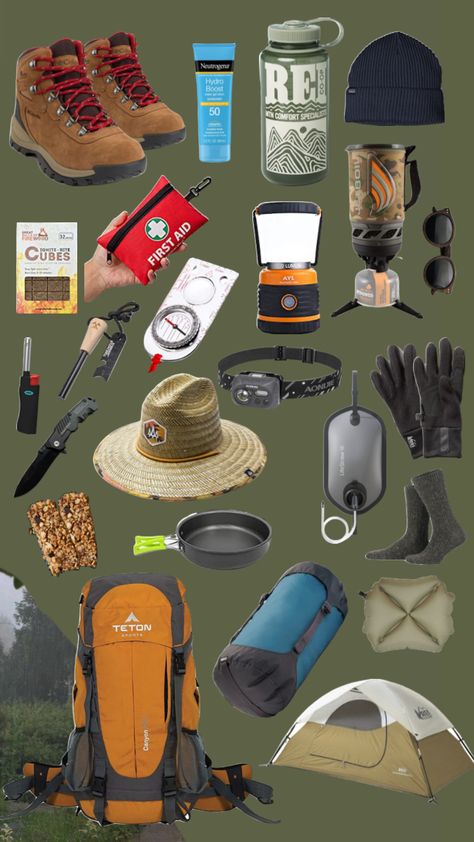 Summer Camp Aesthetic, Ultralight Backpacking Gear, Camping Gear Survival, Camping Aesthetic, Hiking Essentials, Ultralight Backpacking, Nature Hikes, Road Trip Planning, National Parks Trip