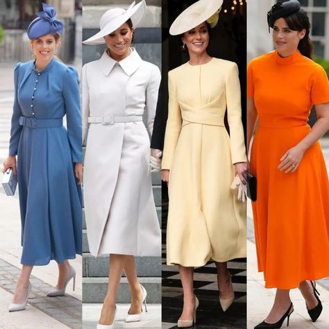 England Outfits, Royalty Dresses, Midi Frock, Classic Dressing, Princesse Kate Middleton, Royal Hats, Feminine Dresses, Happy Sabbath, Colour Combinations Fashion