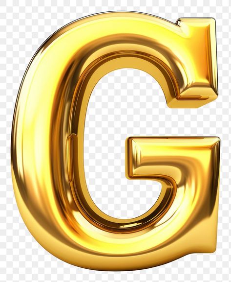 Alphabet G, G Letter, Alphabet Font, Alphabet Fonts, Lettering Alphabet Fonts, Gold G, Png Text, Bubble Letters, 3d Letters