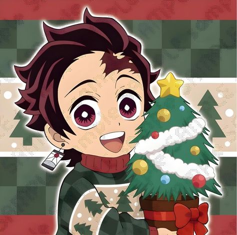 Tanjiro Christmas Pfp, Thanksgiving Anime Pfp, Kny Christmas Pfp, Demon Slayer Christmas Icons, Demon Slayer Tanjiro Pfp, Demon Slayer Christmas Pfp, Tanjiro Christmas, Christmas Demon Slayer, Thanksgiving Anime