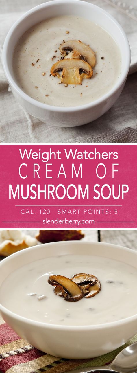 Meatless Meals Healthy, Mushroom Soup Recipe, Mushroom Soup Recipes, Pureed Soup, Cream Of Mushroom Soup, Cream Of Mushroom, Low Sodium Chicken Broth, Bowl Of Soup, Butter Recipe