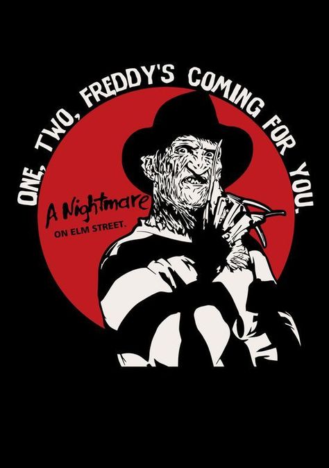 Freddy Krueger Art, Horror Movie Icons, Horror Artwork, Cricut Halloween, A Nightmare On Elm Street, Retro Horror, Horror Movie Art, Horror Icons, Horror Movie Characters