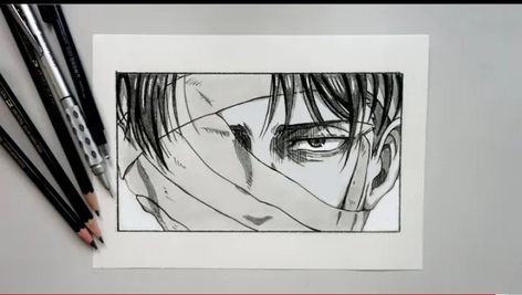 Captain Levi Sketch, Levi Anime Drawing, Aot Art Sketches, How To Draw Levi Ackerman, Levi Ackerman Sketch Easy, Captain Levi Drawing, Levi Eyes Manga, Levi Art Drawings, How To Draw Levi