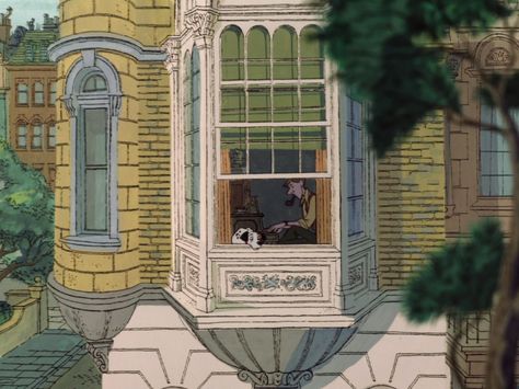 108 Of The Most Beautiful Shots In The History Of Disney Bernardo Y Bianca, 101 Dalmatians 1961, 101 Dalmations, Disney Background, Disney Concept Art, Old Disney, Background Art, 101 Dalmatians, Cartoon Background