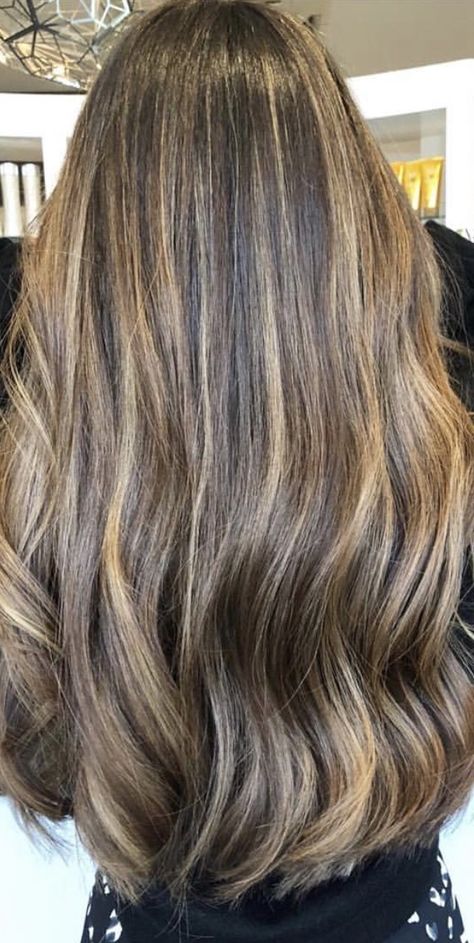 Lighter Brown Hair Color Low Lights, Light Brien Hair With Highlights, Minimal Highlights On Light Brown Hair, Light Brown Teasy Lights On Dark Hair, Honey Blond Balayage, Light Brown Hair With Highlights Aesthetic, Highlights On Brunette Hair, Big Hair Curls, Highlights Brown Hair Balayage