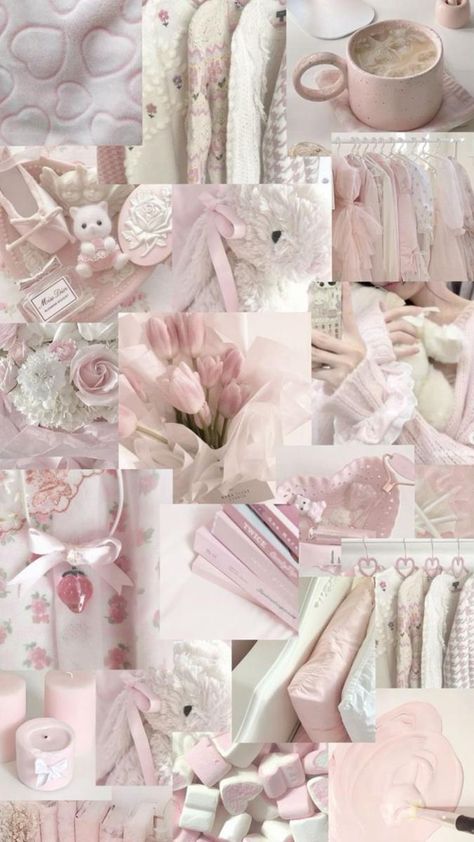 Aesthetic Light Pink, Moodboard Wallpaper, Wallpaper Coquette, Aesthetic Collages, Iphone Wallpaper Lights, Jelly Wallpaper, Light Aesthetic, Phone Wallpaper Boho, Coquette Bows