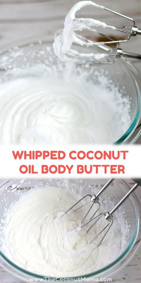 Whipped Coconut Oil Body Butter, Coconut Oil Lotion Recipe, Coconut Oil Body Butter, Coconut Oil Moisturizer, Whipped Coconut Oil, Coconut Lotion, Coconut Oil Lotion, Coconut Oil Face Mask, Coconut Oil Body