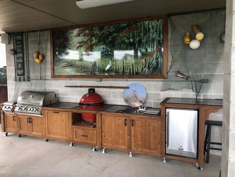 Grill Cabinet, Propane Smokers, Custom Outdoor Kitchen, Table Grill, Outdoor Bbq Area, Deck Dining, Custom Grill, Grill Island, Outdoor Kitchen Cabinets