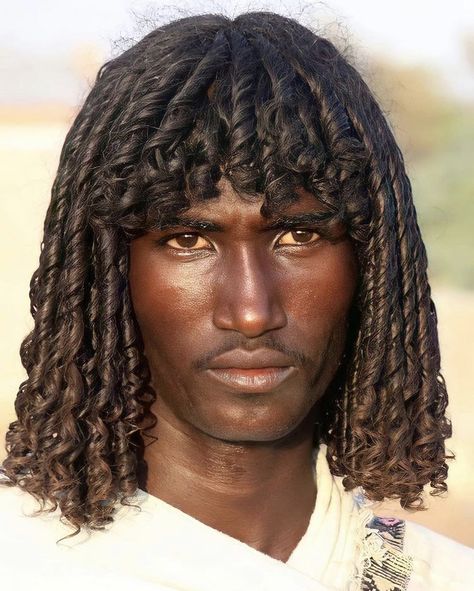 Ethiopian Hairstyles, Ancient Egyptian Hairstyles, Ethiopian Hair, Egyptian Hairstyles, Egyptian Men, Hairstyles Male, Long Curly Haircuts, Male Hairstyles, Old Hairstyles