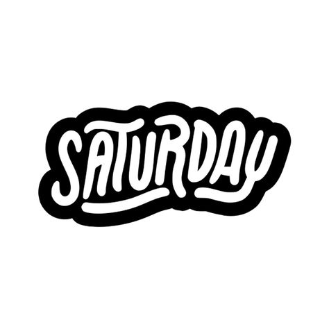 Saturday Lettering, Png Pictures, Hand Sticker, Photo Clipart, Popular Logos, Sticker Png, Png Text, November 2, Photo Images