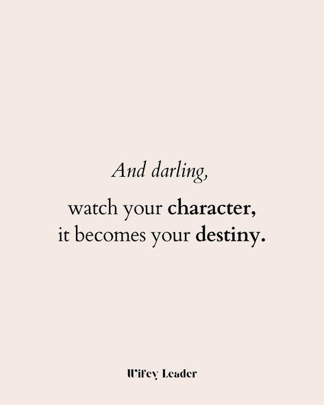 Everything starts in your mind, Darling. 💭✨ Your thoughts shape your words, your words drive your actions, and your actions create your habits. These habits define your character, and your character writes your destiny. Keep your mindset positive, and watch your dreams come to life! #womensupportingwomen #womenmotivations #womenempowerment #successmindset Ambitious Women, Your Character, Success Mindset, Women Supporting Women, Daily Motivation, Women Empowerment, Destiny, Dreaming Of You, Create Your