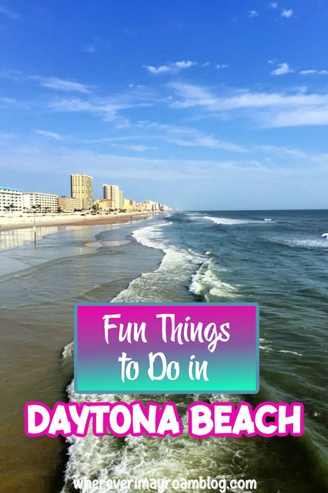 14 Fun Things to Do in Daytona Beach Things To Do In Daytona Beach Florida, Daytona Beach Florida Things To Do, Daytona Beach Boardwalk, Warm Vacation, Beach Vacation Spots, Florida Travel Destinations, Mexico Beaches, Florida Travel Guide, Southern Travel