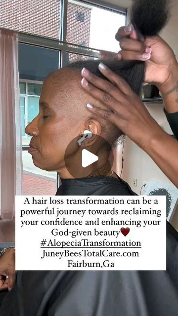 AFRICA BRAIDER BLOGGER on Instagram: "Looking for were your hair done look no further @iamjuneybee has you covered.Dm them to get a spot. Can’t wait to serve you! We’re also excited to collaborate with stylists interested in aiding women with hair loss . . . . . . . .  #alopeciastylist #alopeciatransformation#atlantasttylist #atlstylist #Inspiration #Unity #alopecia#fairburnstylist #womenempowerment #holistichealing #trichology #lupus #hormoneimbalance#atlanta #naturalhealing #naturemeditation #womenempowerment" Bald Sides Hairstyles Black Women, Alopecia Ponytail Hairstyles, Hairstyles For No Edges Black Women, Braids For Alopecia For Black Women, No Edges Hairstyles Black Women, Alopecia Braid Styles, Hairstyles For Alopecia, Alopecia Hairstyles Black Women, Curly Hair Mohawk