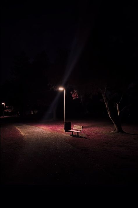 Car Under Street Lamp, Bench Under Street Light, Streetlamp Aesthetic, Niqab Photography Black, Misunderstood Aesthetic, Street Lamp Aesthetic, Night Streetlight, Streetlight Aesthetic, Fall Aesthetic Leaves