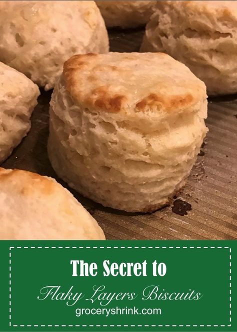 The Secret to Homemade Flaky Layers Biscuits – Grocery Shrink Layer Biscuits Recipes, Flaky Layer Biscuits Recipes, Cowboy Meals, Layered Biscuits, Buscuit Recipe, Biscuits Flaky, Flakey Biscuits, Biscuits Homemade, Whole Wheat Biscuits