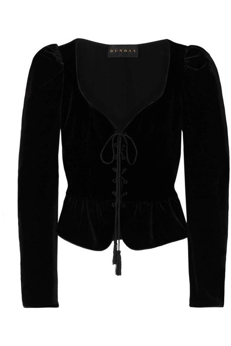 Morgana Le Fay, Magda Butrym, فستان سهرة, Velvet Top, Blazer Black, Looks Chic, Velvet Tops, 가을 패션, Black Outfit