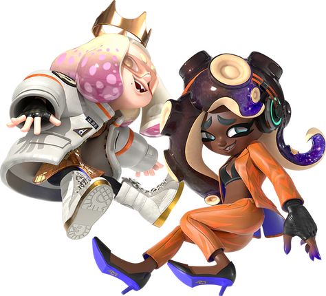 Marina Splatoon, Pearl And Marina, Squid Sisters, Side Orders, Nintendo Splatoon, Side Order, Splatoon 2 Art, Splatoon 3, Nintendo Sega