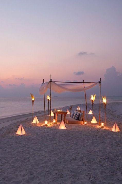 Consider a unique wedding venue with a secluded sandbank ceremony held on the shores of these luxury Maldives resorts. #weddingvenues #honeymoon #travelideas #sandbank #weddingideas جزر المالديف, Have Inspiration, Romantic Places, Dream Destinations, Vacation Spots, Dream Vacations, Beach Life, Maldives, Outdoor Seating